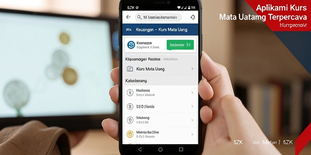 Tampilan antarmuka 5ZK dengan informasi kurs mata uang.