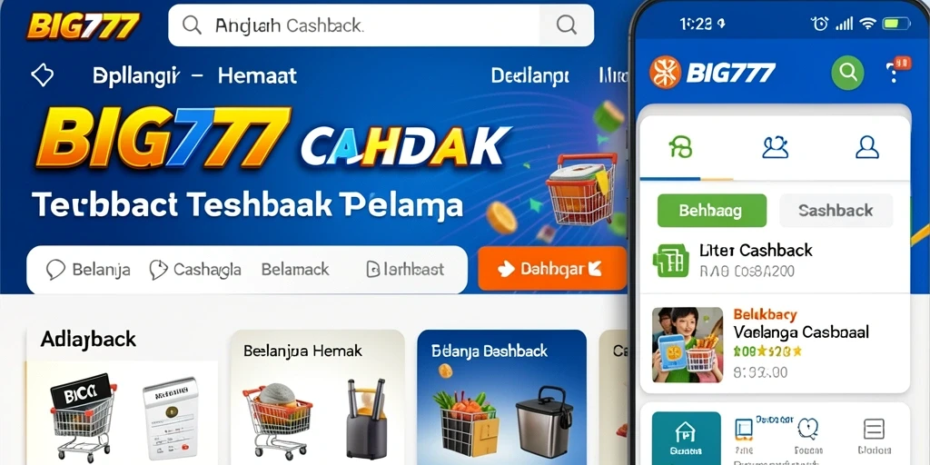 Tampilan antarmuka BIG777 yang menarik dan fungsionalitas Cashback.