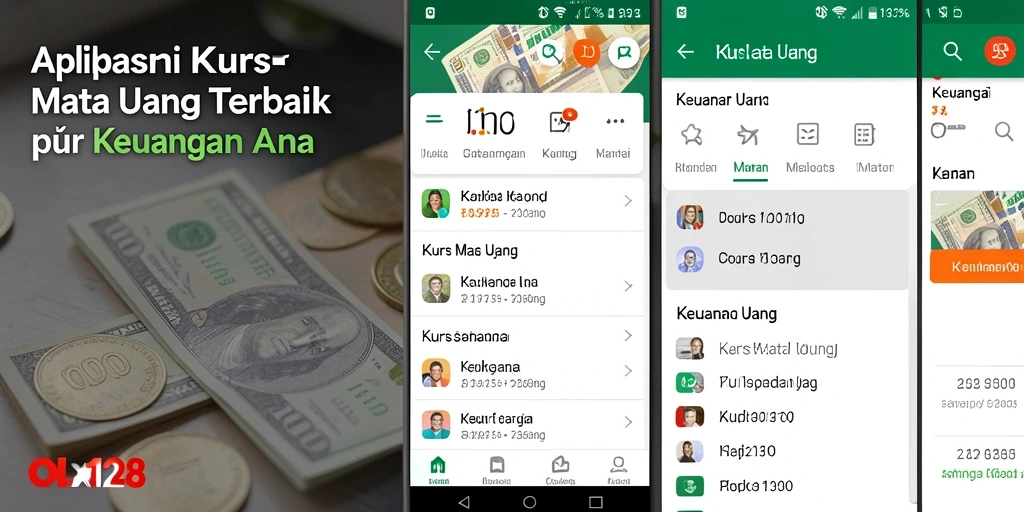 Antarmuka OLX128 yang sederhana dan fungsional untuk Kurs Mata Uang.