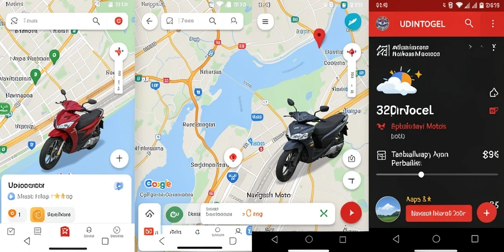 Tampilan screenshot UDINTOGEL menunjukkan antarmuka Navigasi Motor yang mudah digunakan.